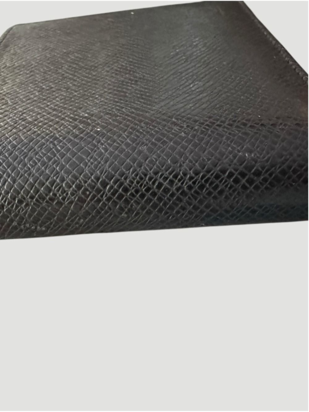 Louis Vuitton Black Taiga Amerigo Leather Wallet and Card Holder Set In Box - Picture 15 of 16